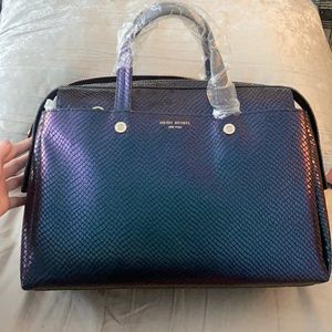 Brand new Henri Bendel Holographic Snake Satchel